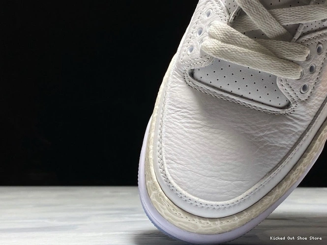 Kicked Out Shoe Store 3 Jordan Air White Retro 136064-111 Triple 0823